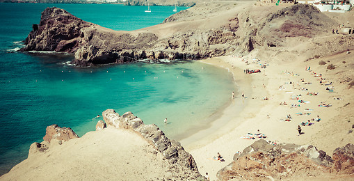 Plaża Papagayo na Lanzarote